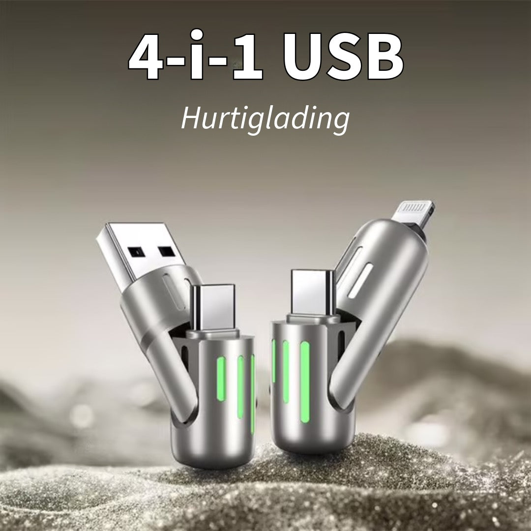 4-i-1 Ladekabel