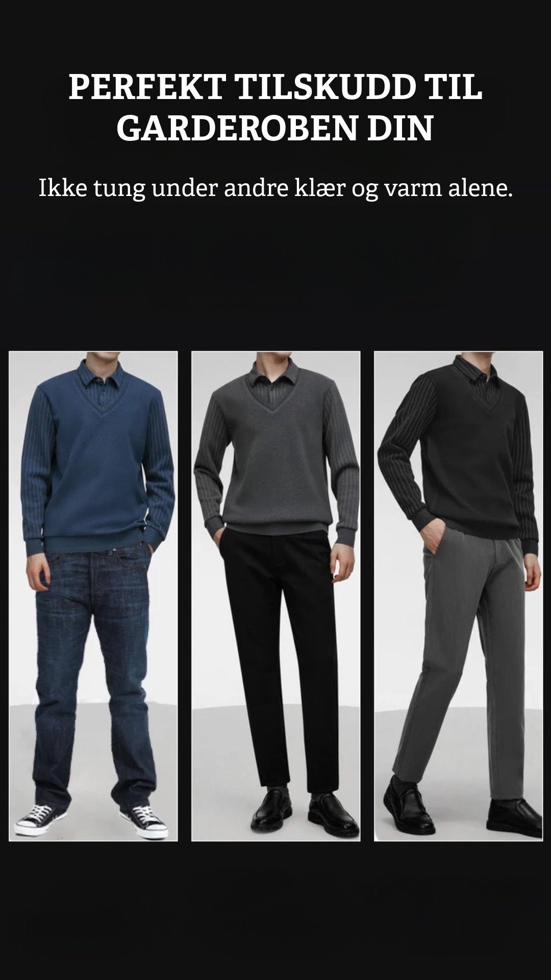 To-delt Elegant Skjorte