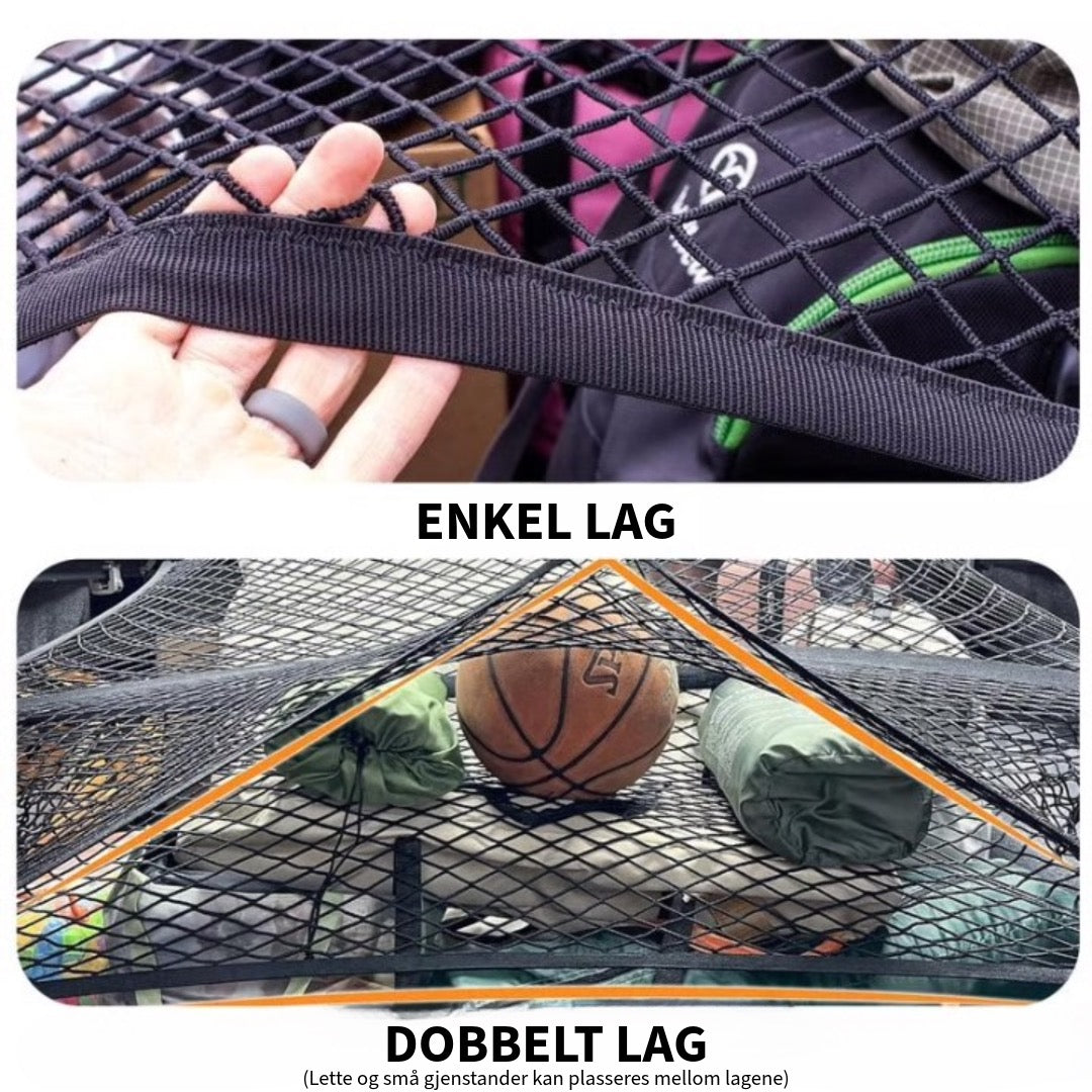 Sterkt Elastisk Bagasjenett
