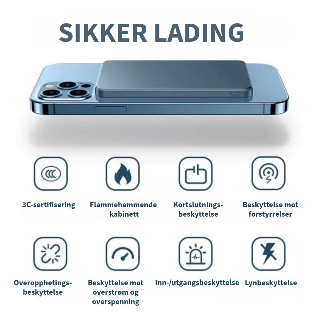 Magnetisk fast-charging Powerbank