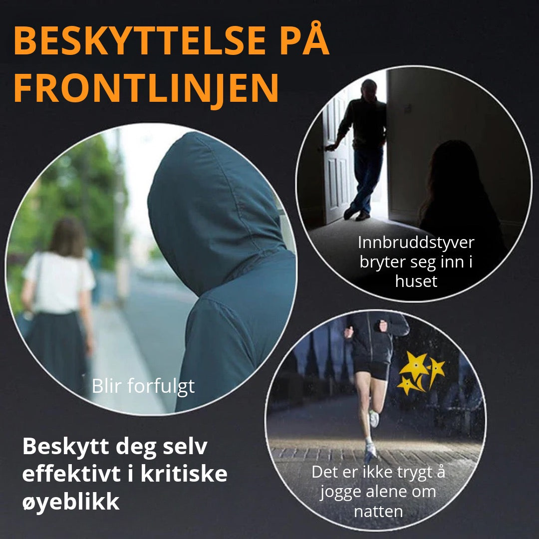 Selvforsvarslommelykt i Bilnøkkelform