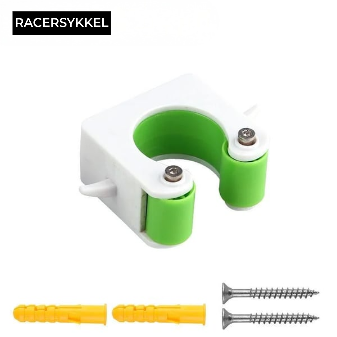 Plassbesparende sykkelhjulholder