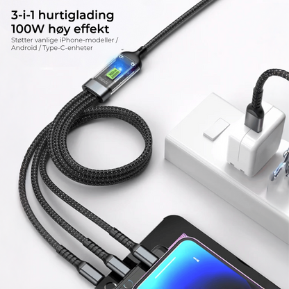 100W 3-i-1 Lader