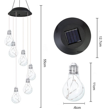 Fargerike LED-solcellelamper