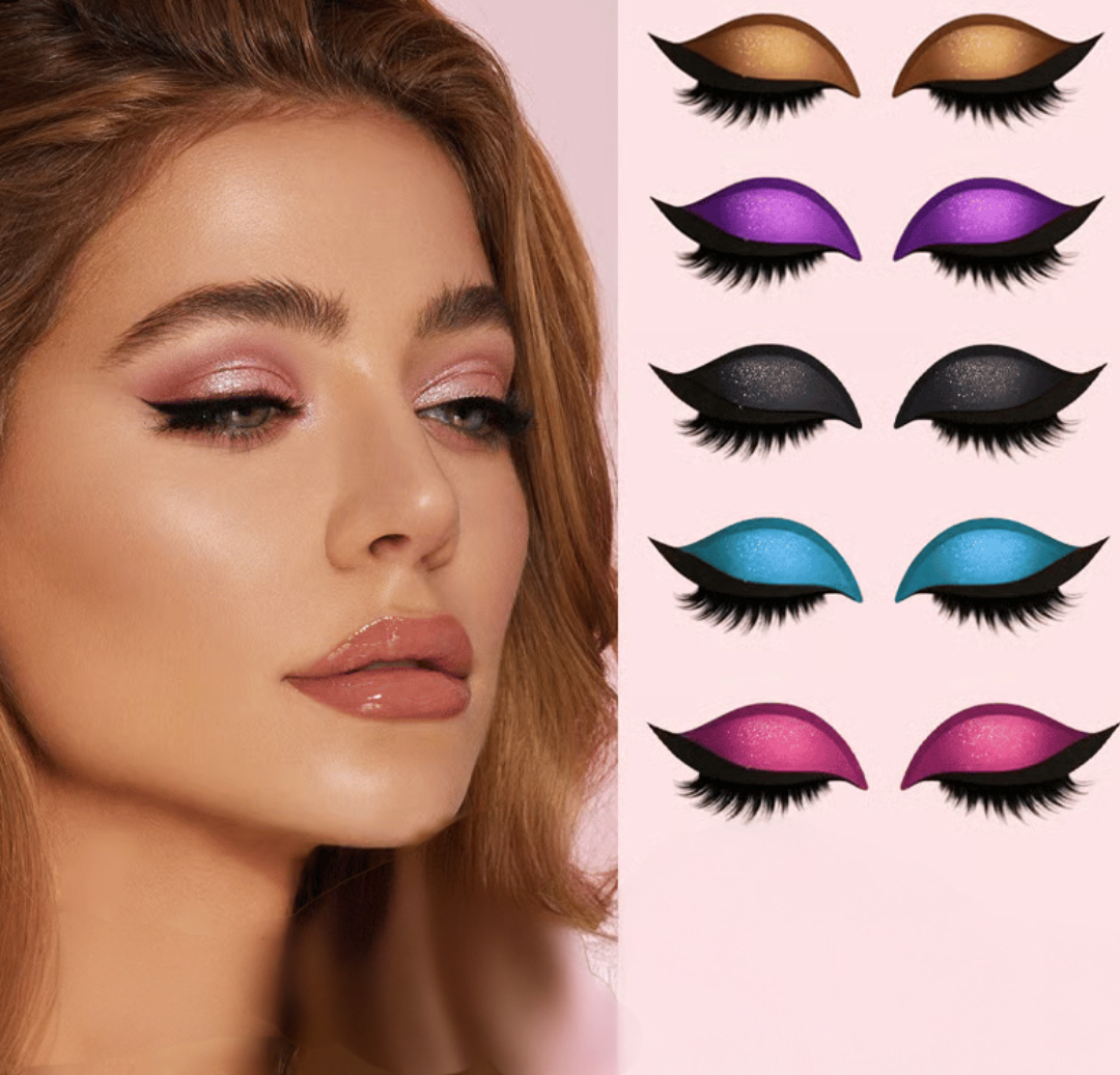 Øyenskygge og Vippe Makeup-klistermerker