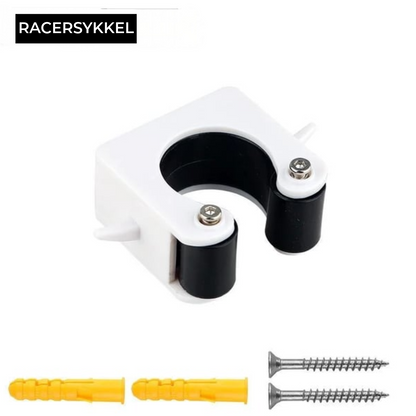 Plassbesparende sykkelhjulholder