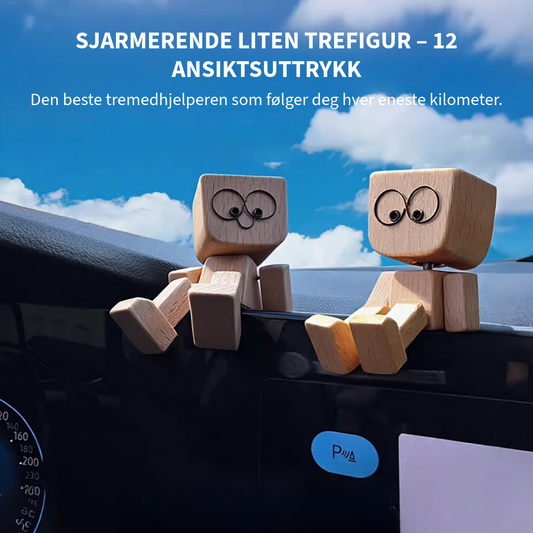 Sjarmerende trefigur – 12 ansiktsuttrykk