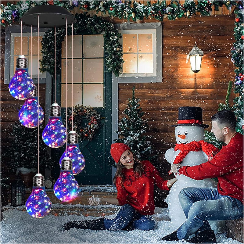 Fargerike LED-solcellelamper
