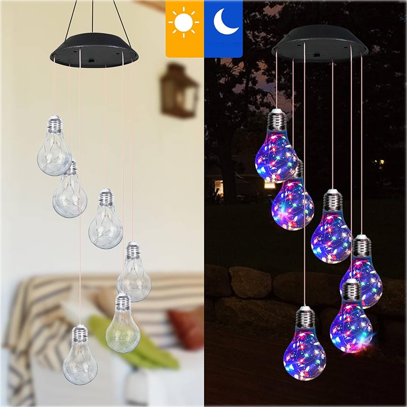 Fargerike LED-solcellelamper
