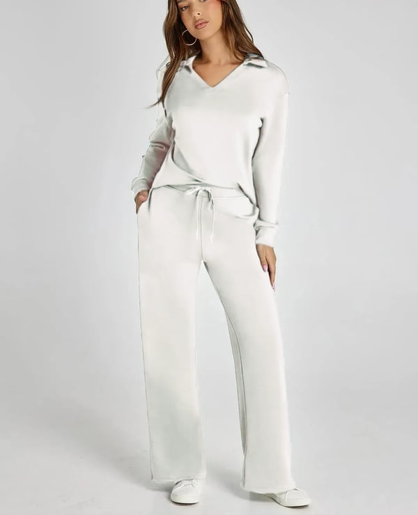 Casual Damesweatsuit – 2-delt sett med lange ermer