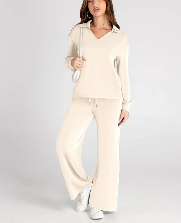 Casual Damesweatsuit – 2-delt sett med lange ermer