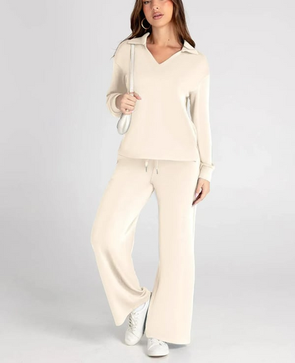 Casual Damesweatsuit – 2-delt sett med lange ermer