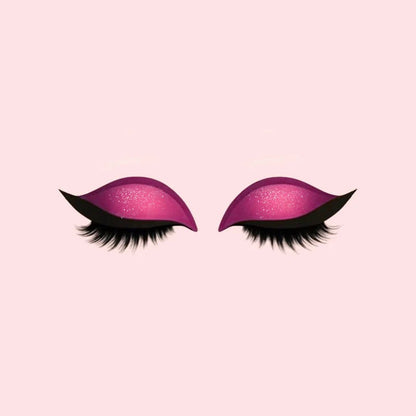 Øyenskygge og Vippe Makeup-klistermerker