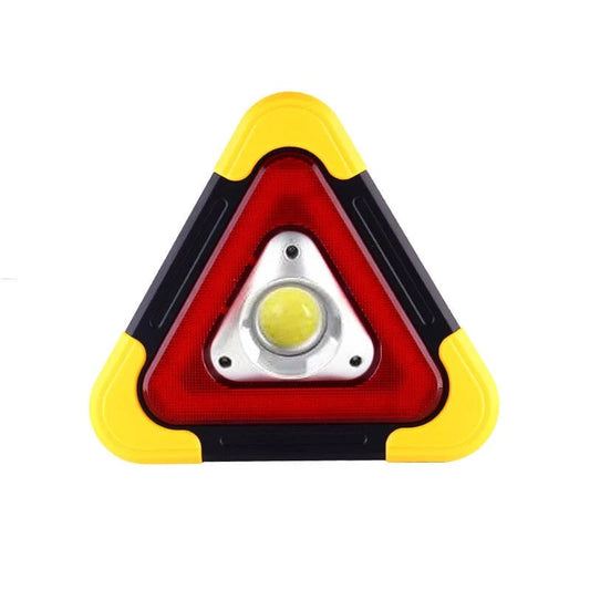 2-i-1 LED-varseltrekant med solenergi