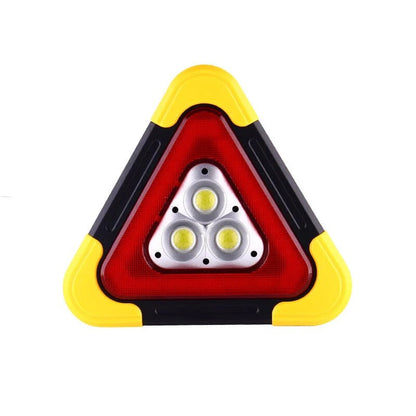 2-i-1 LED-varseltrekant med solenergi